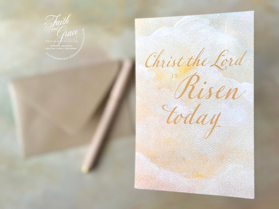 Chris the Lord is Risen Today Easter Card 