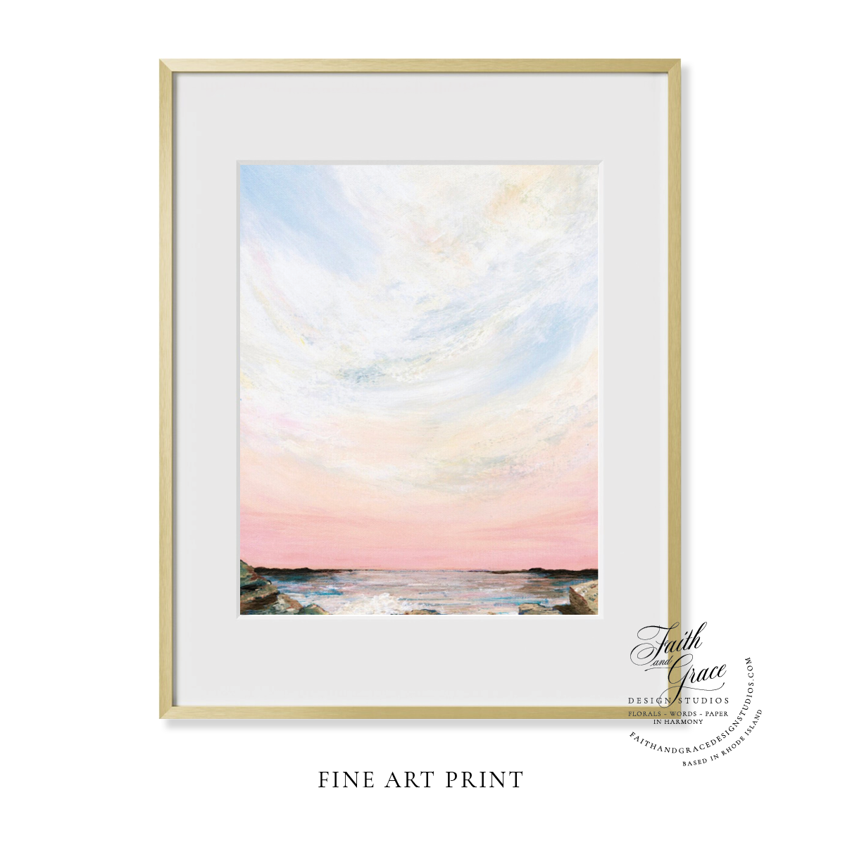Fine Art Print: Dusk on the Rocks