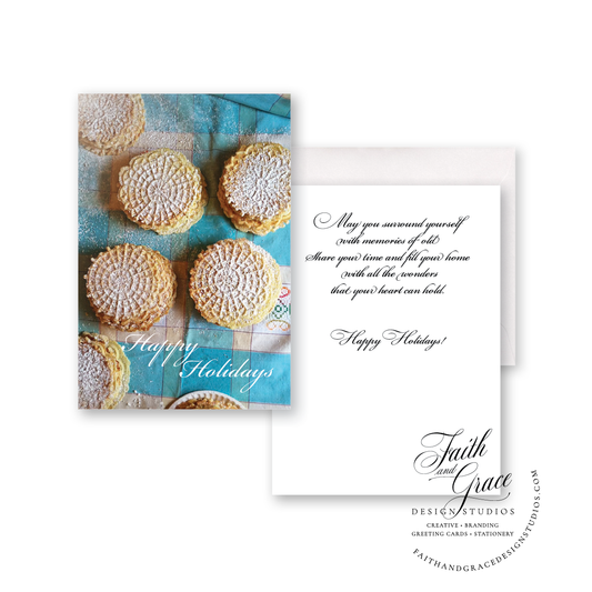 Happy Holidays Pizzelle Italian Memories Christmas Card