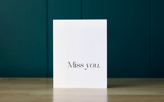 Miss You Greeting Card