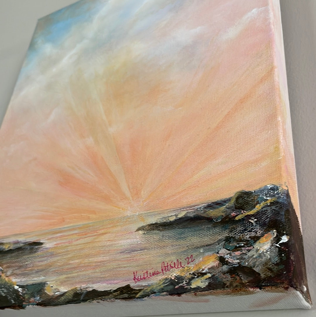 Towards Heaven, 11x14 Acrylic Painting