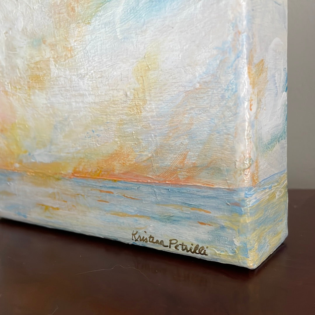 Windswept, 6x6 Acrylic Painting - SOLD
