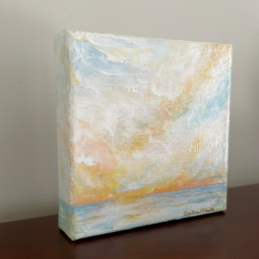 Windswept, 6x6 Acrylic Painting - SOLD