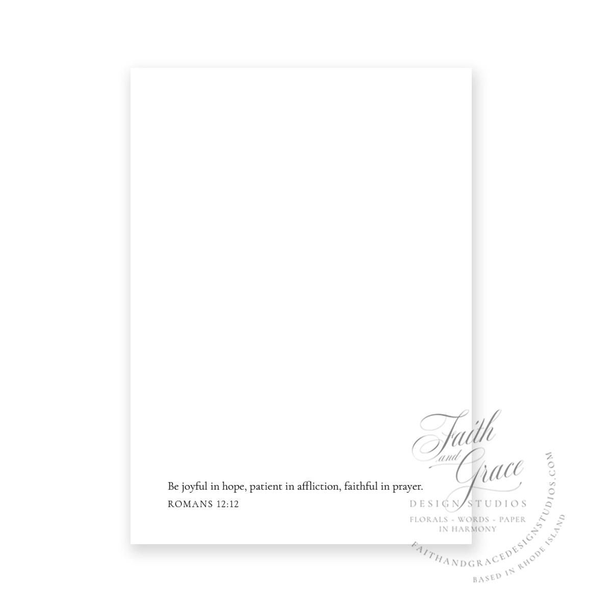 Plant a Garden, Believe in Tomorrow Premium Encouragement Greeting Card | Blank Inside
