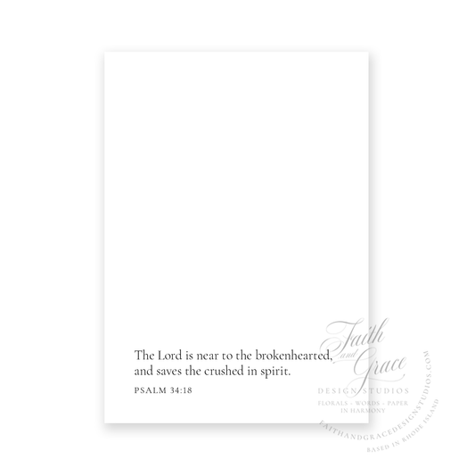 I'm Sharing in Your Sadness Religious Sympathy Card