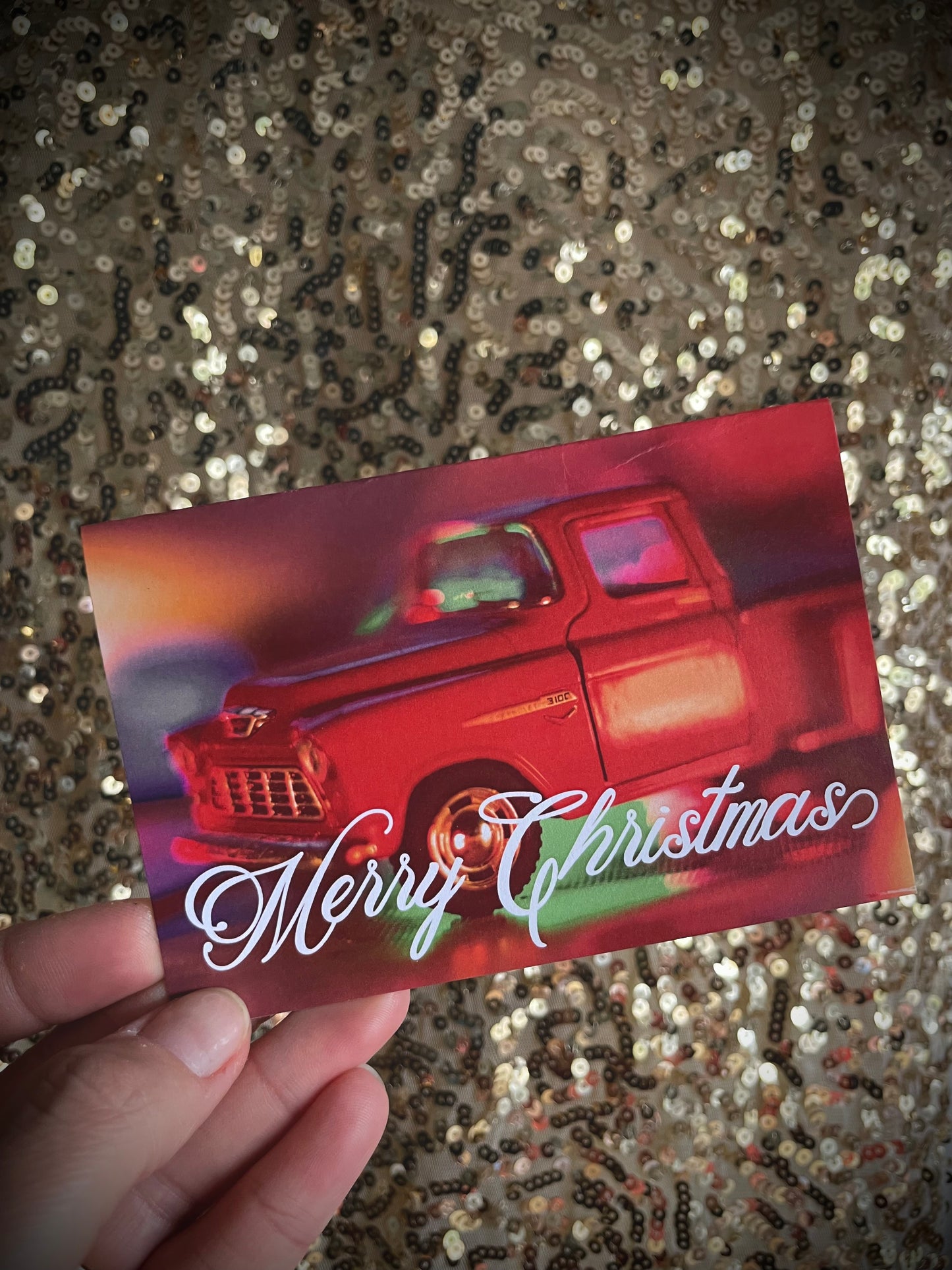 Merry Christmas Vintage Piccolina Christmas Card