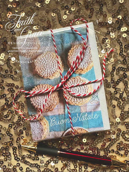 Buon Natale Nonna's Italian Pizzelles Piccolina Christmas Card