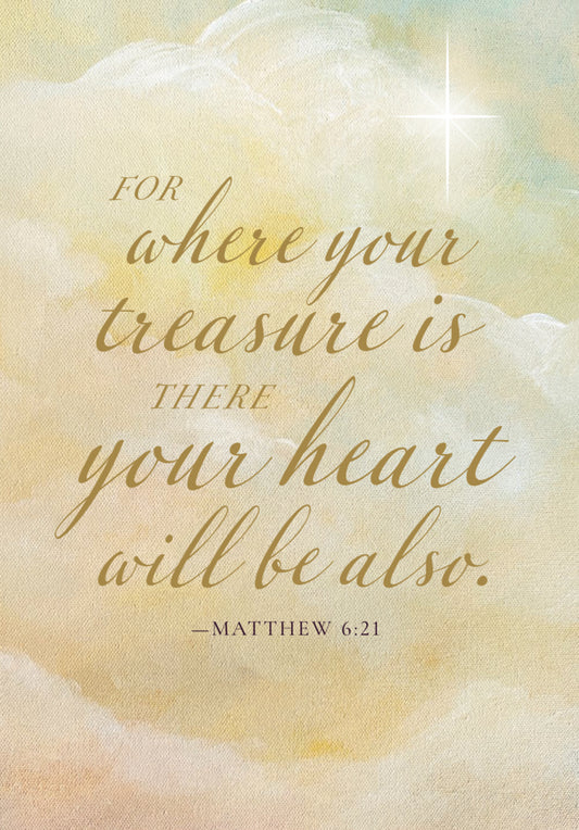 For Where Your Treasure is Thank You for Your Kindness Card