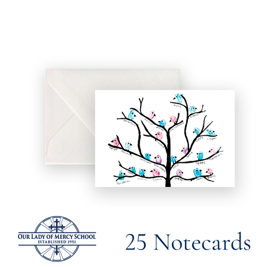 Kindergarten Notecards: Set of 25