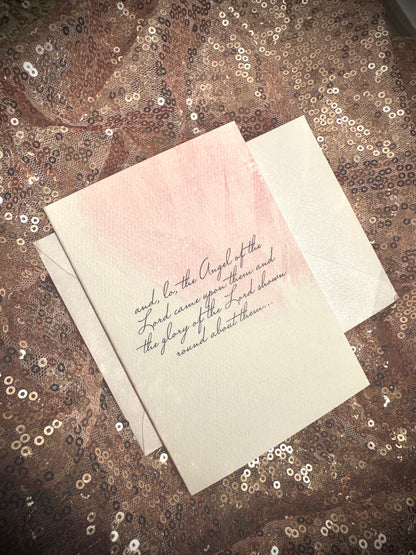 The Angel of the Lord Came Upon Them Greeting Card