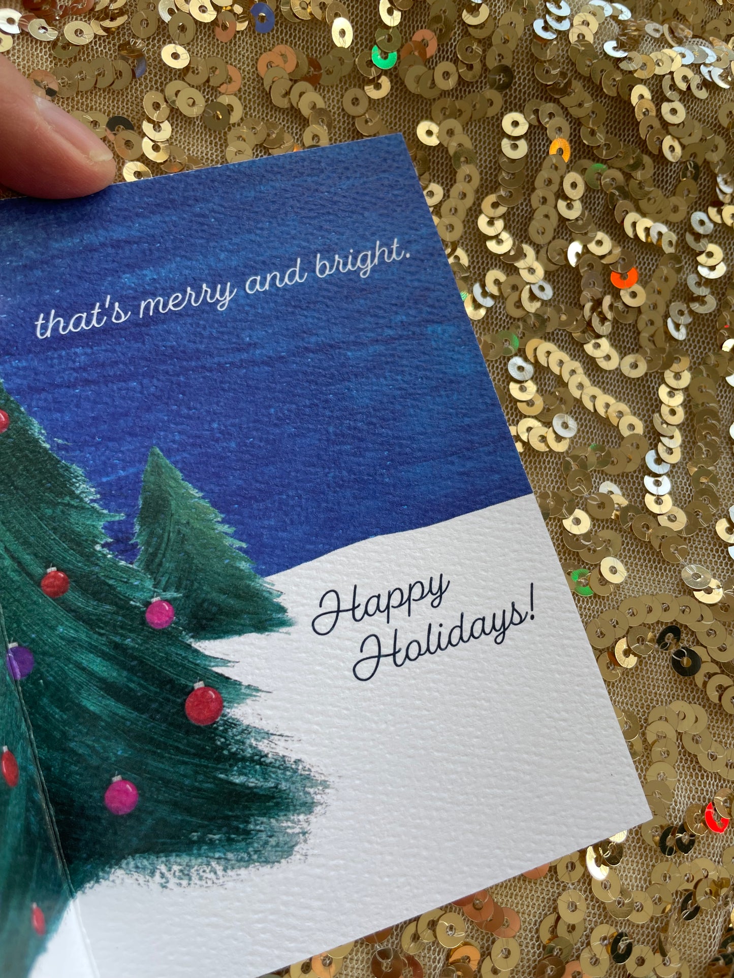 Merry and Bright Piccolina Holiday Card