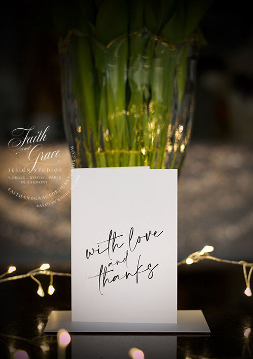 Notecard Set of 10: With Love and Thanks Piccolina