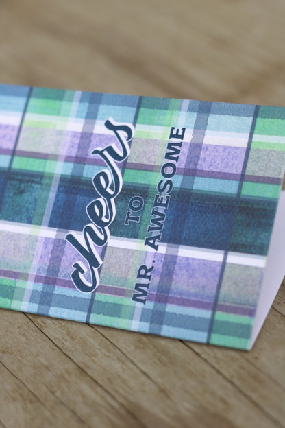 Cheers to Mr. Awesome Greeting Card