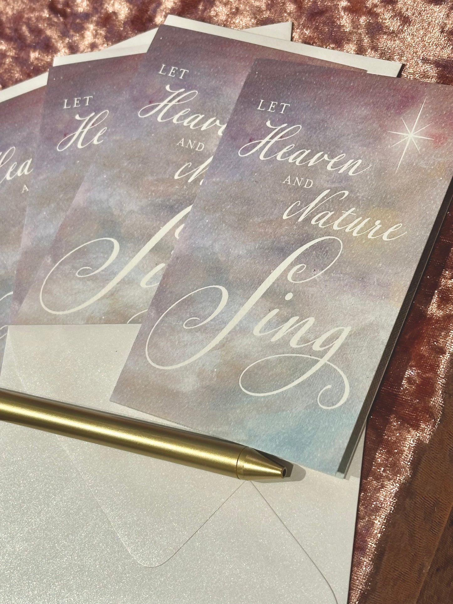 Heaven and Nature Sing Christmas Card