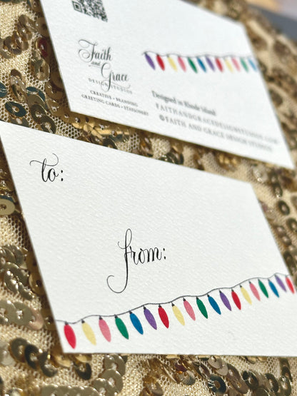 Merry Christmas to You in Red Script Christmas Card