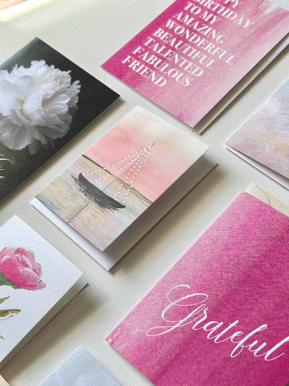 Amazing Friend Pink Painted Watercolor Birthday Card