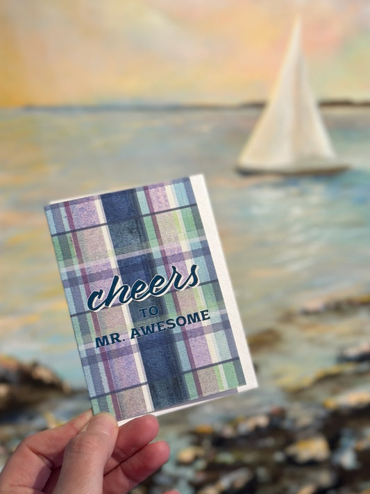 Cheers to Mr. Awesome Greeting Card