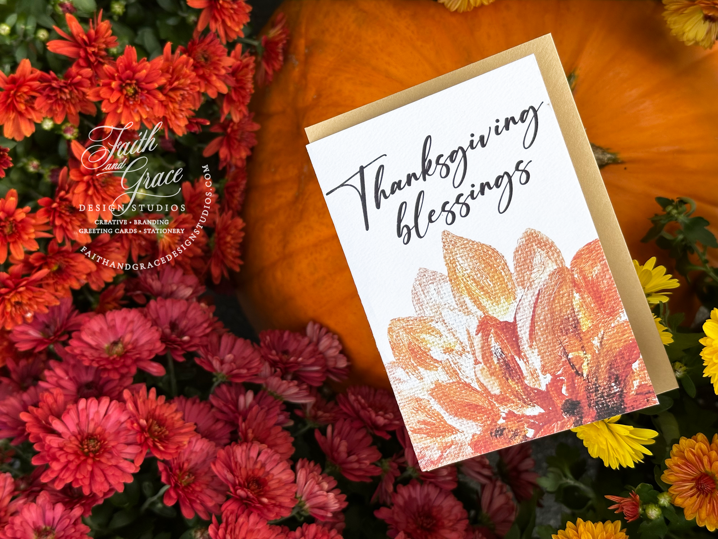 Thanksgiving Blessings and Dahlias