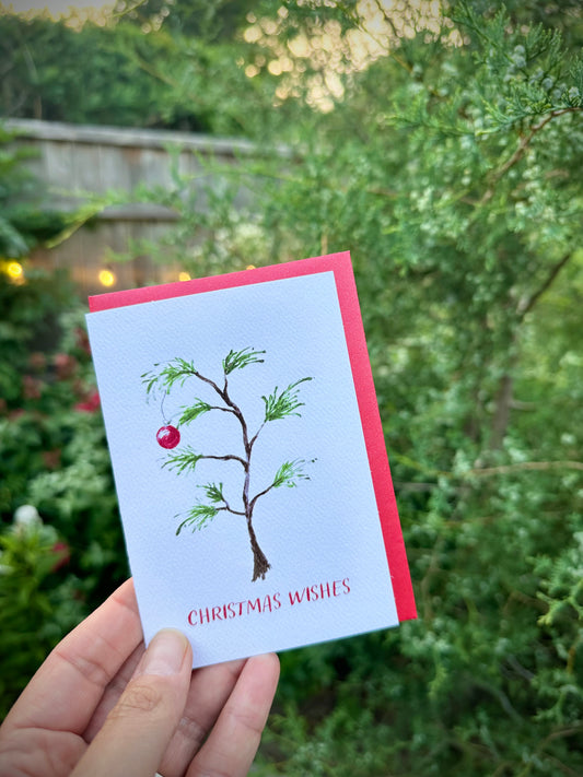 Christmas Wishes Pine Tree