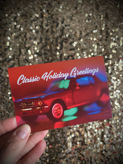 Classic Holiday Vintage Greetings Piccolina Christmas Card