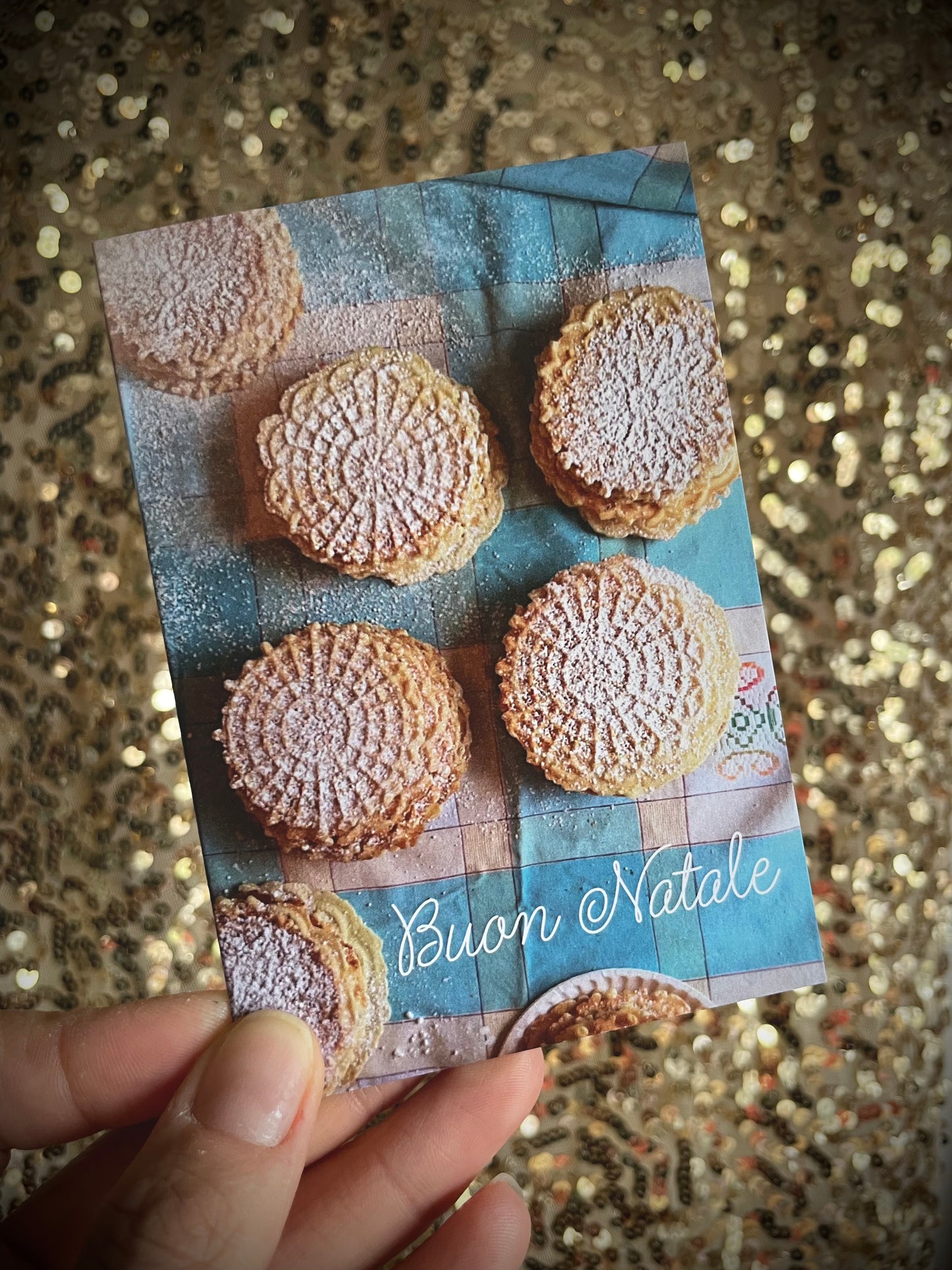 Buon Natale Nonna's Italian Pizzelles Piccolina Christmas Card