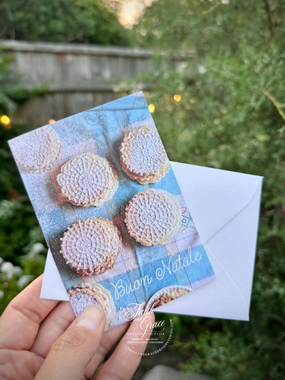 Buon Natale Nonna's Italian Pizzelles Piccolina Christmas Card
