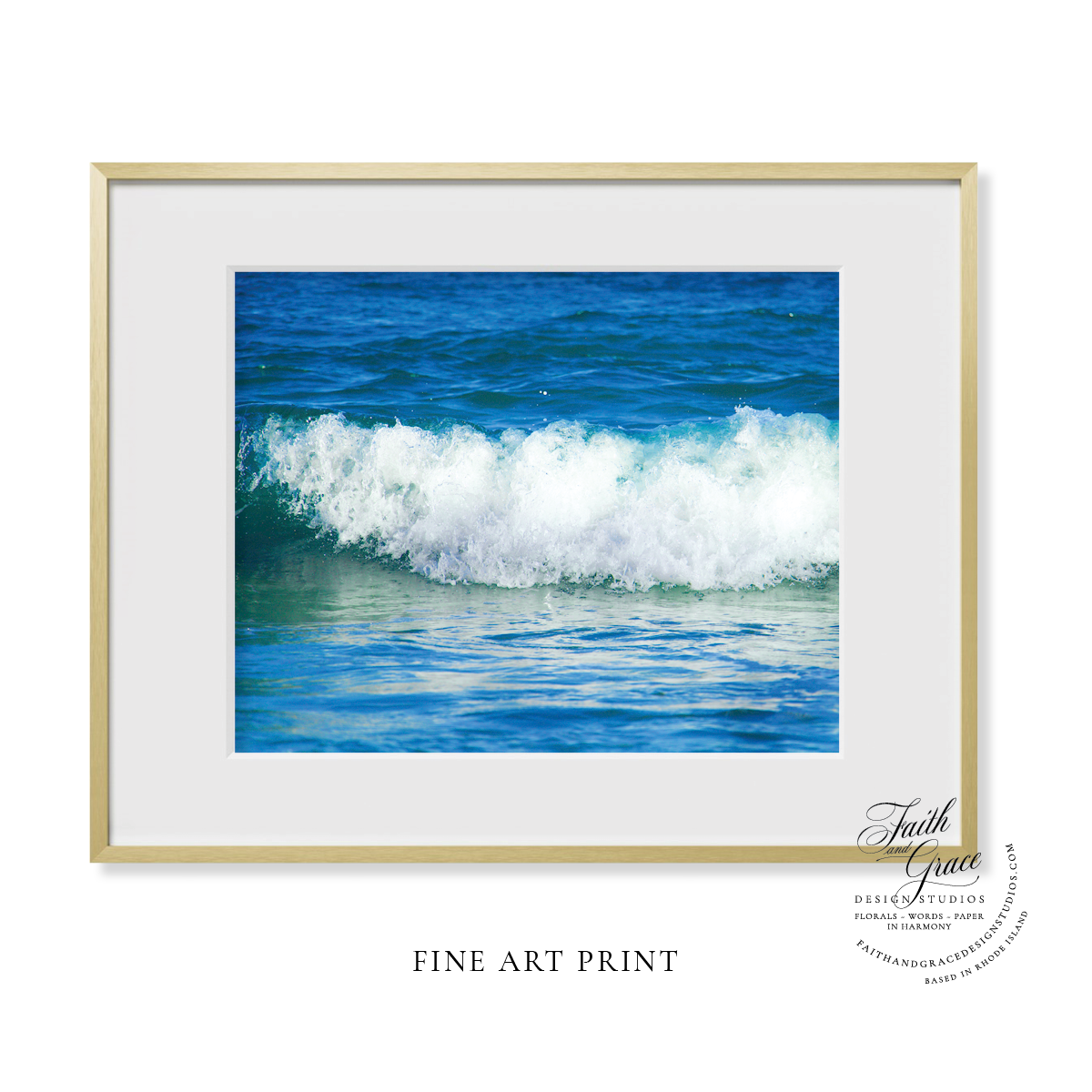 Fine Art Print: Ocean Waves of Delray Beach, Florida