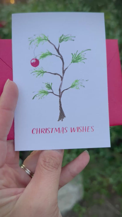 Christmas Wishes Pine Tree