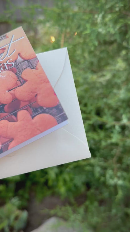 Sweet Christmas Gingerbread Men Cookies Piccolina Christmas Card