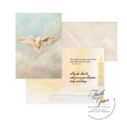 Sacramental Card May the Lord be With You on Your Baptism | Psalms 119