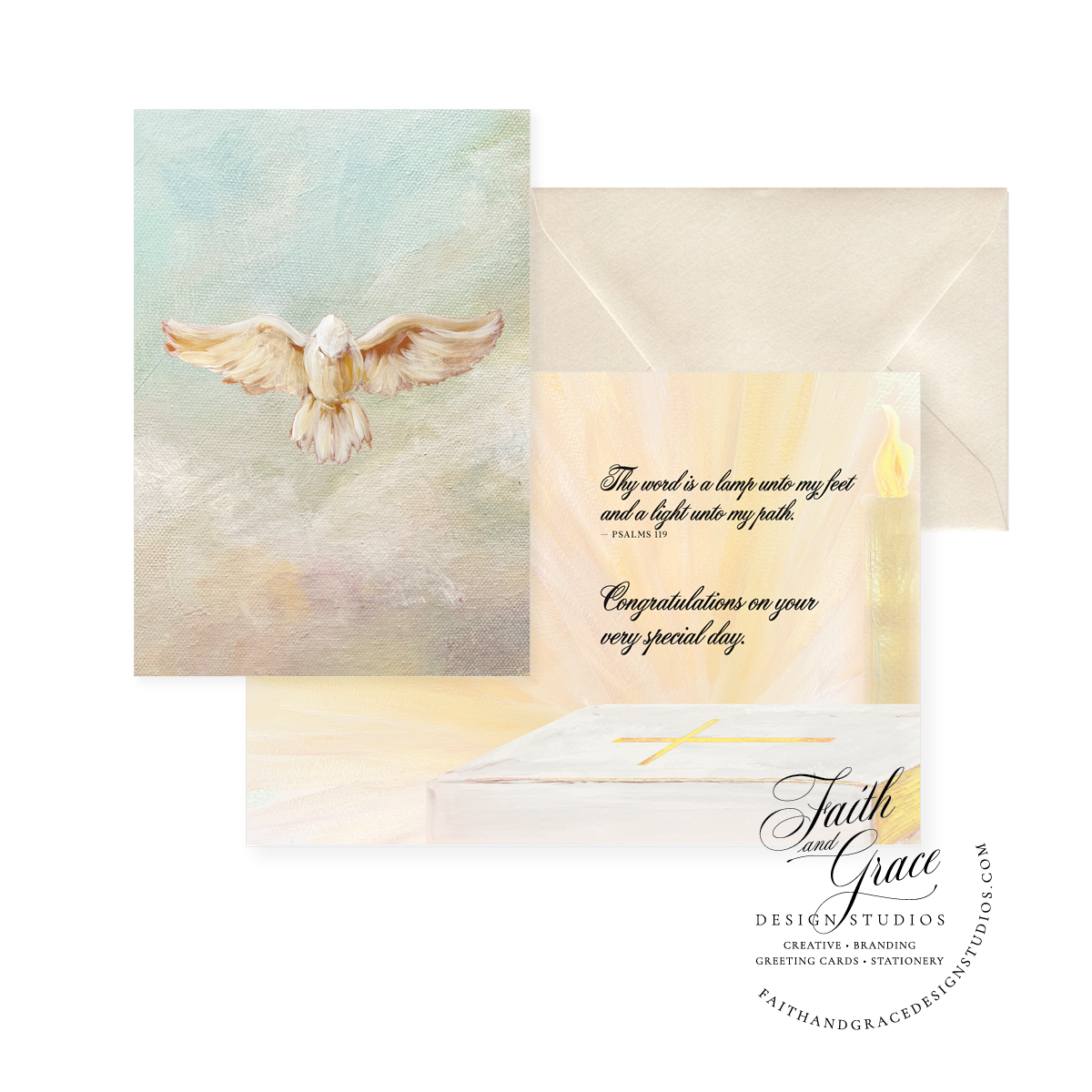 Sacramental Card Congratulations on Your Special Day | Psalms 119