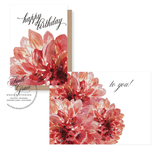 Dahlias and Birthday Wishes