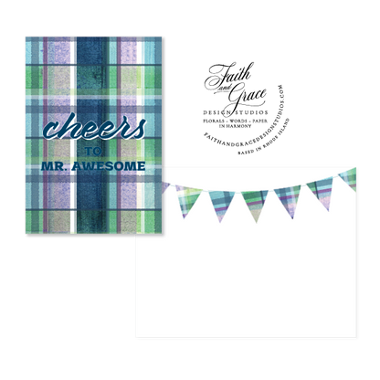 Cheers to Mr. Awesome Greeting Card