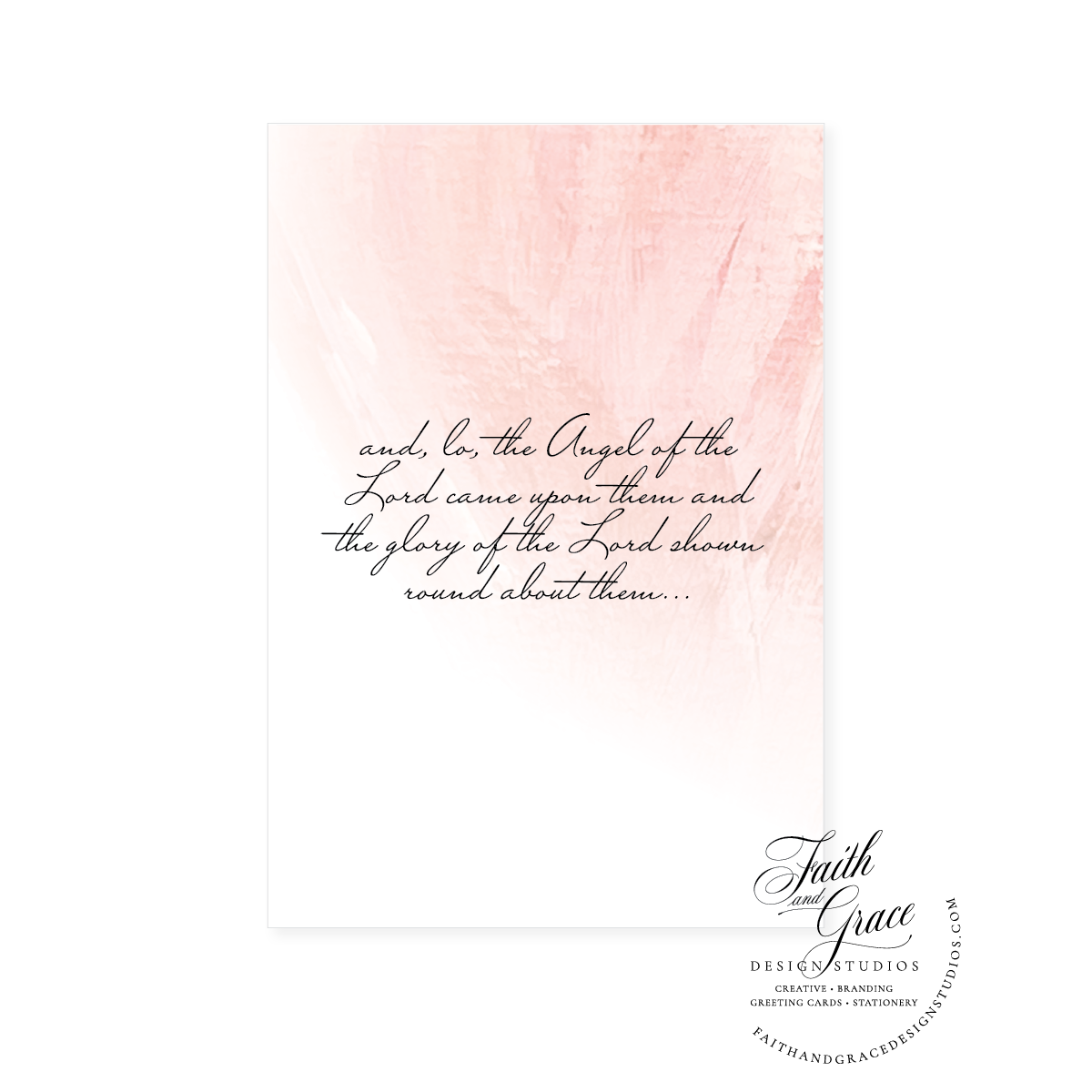 The Angel of the Lord Came Upon Them Greeting Card