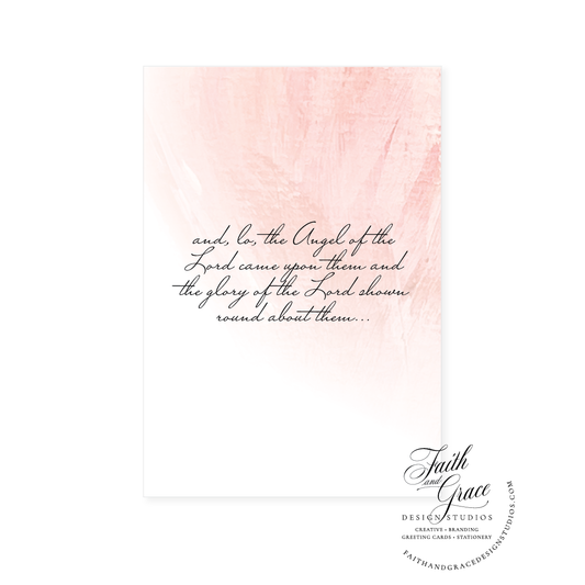 The Angel of the Lord Came Upon Them Greeting Card