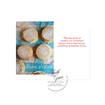 Buon Natale Nonna's Italian Pizzelles Piccolina Christmas Card