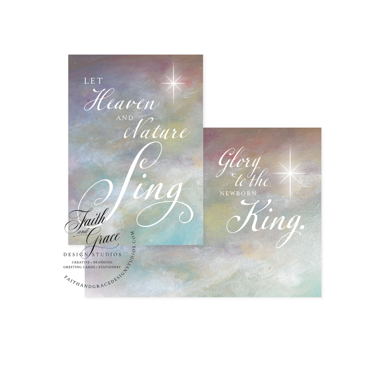 Heaven and Nature Sing Christmas Card | Faith & Grace's 2023 Annual Christmas Card