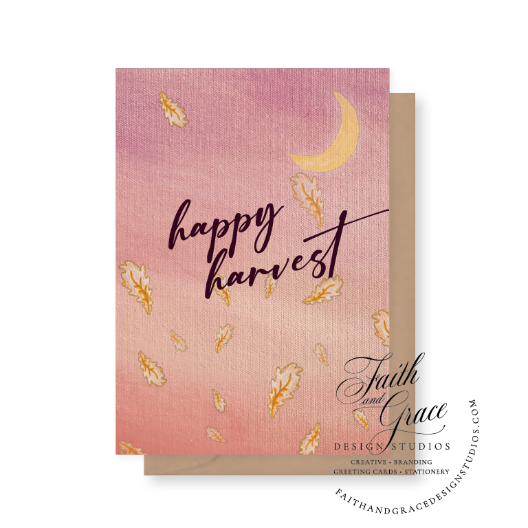 Painted orange dahlias with Thanksgiving Blessings in script