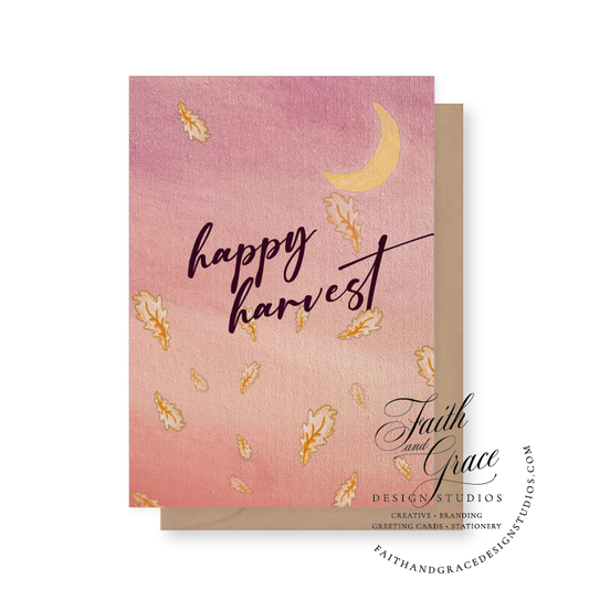 Painted orange dahlias with Thanksgiving Blessings in script