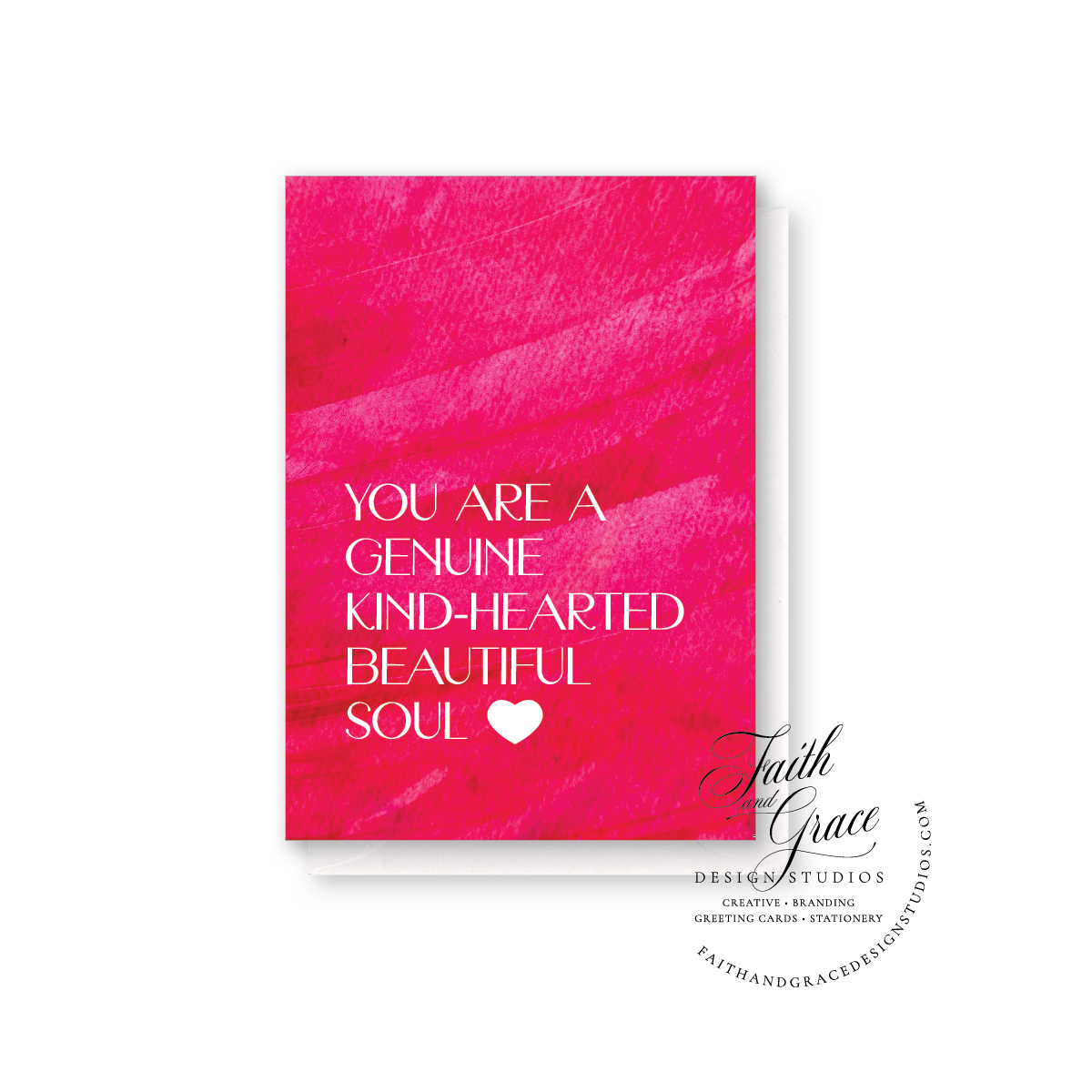 Genuine Kind-Hearted Beautiful Soul Notecard | Blank inside