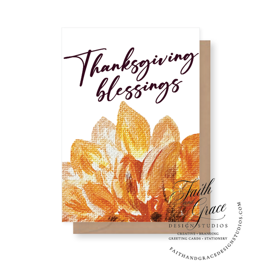 Thanksgiving Blessings and Dahlias