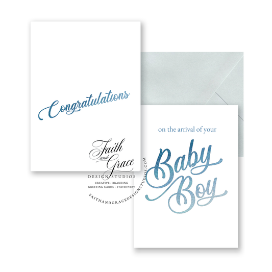 Congratulations on the arrival of your Baby Boy! Card