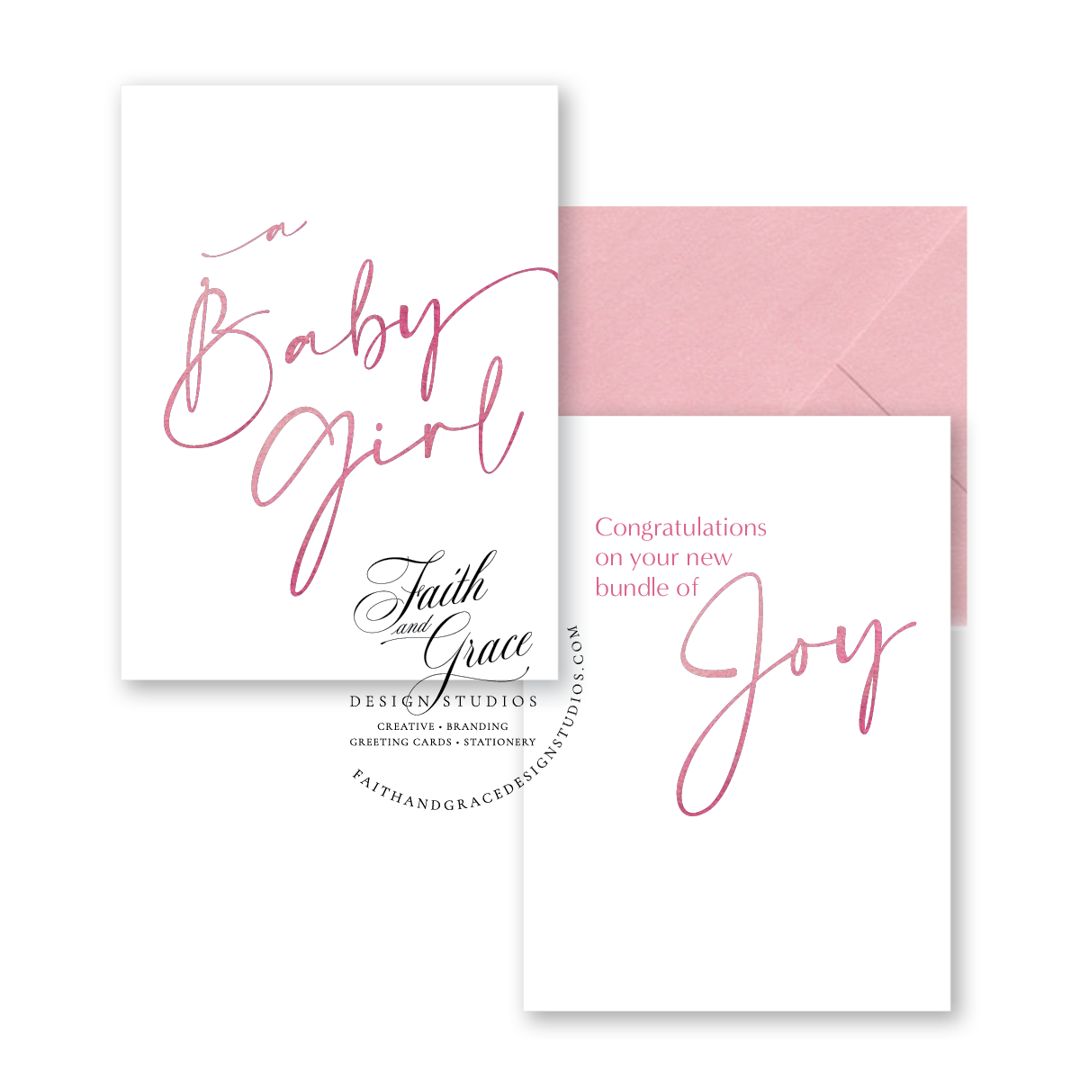 Bundle of Joy Card, for a baby girl