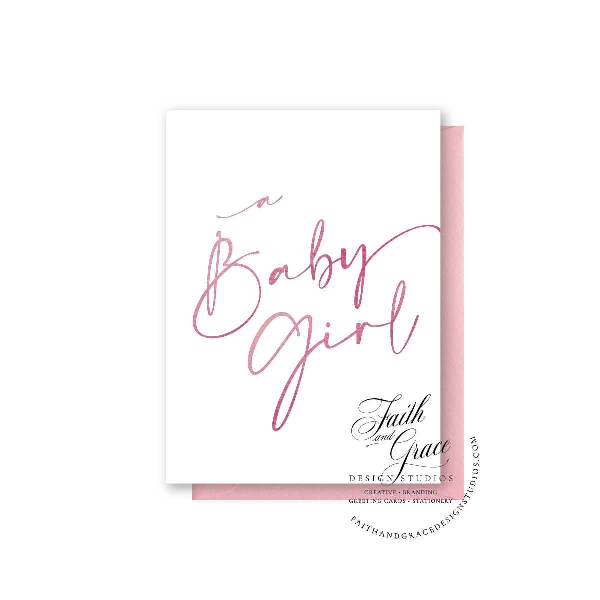 Bundle of Joy Card, for a baby girl