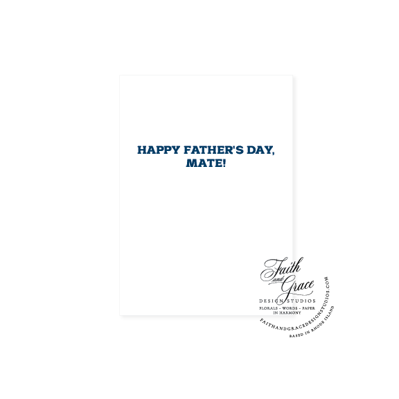 Best Boating Mate Father's Day Greeting Card