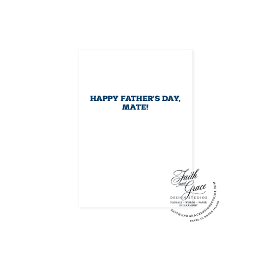 Best Boating Mate Father's Day Greeting Card