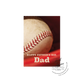 Baseball and Red Baseball Glove Fathers Day Card