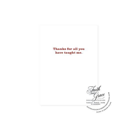 Baseball Lessons Father's Day Greeting Card