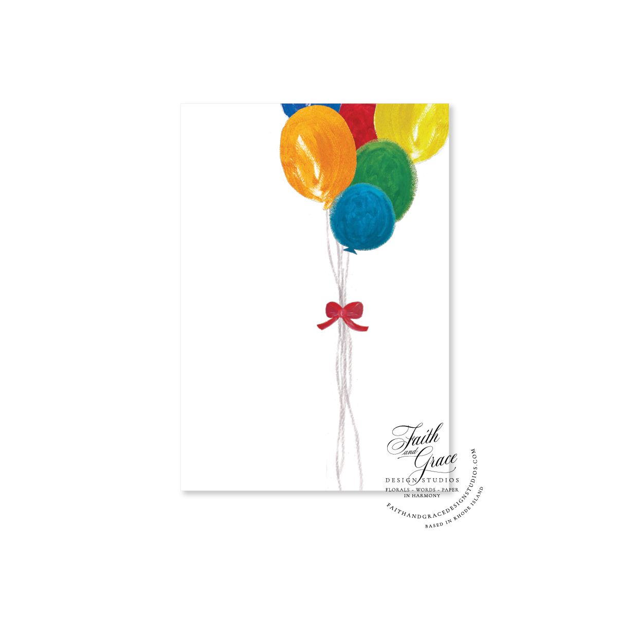 Happiest of Birthdays Balloon Bouquet Birthday Card