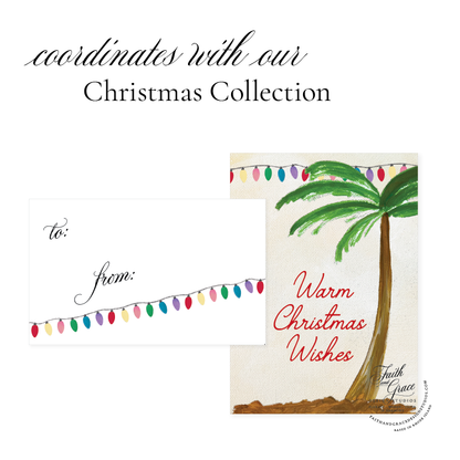 Holiday Lights Gift Tag - Set of 10